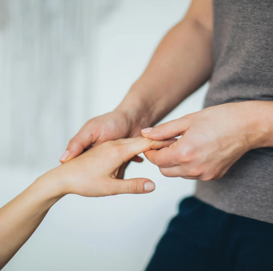 Hands-on holistic therapy treatment for relaxation and wellbeing
